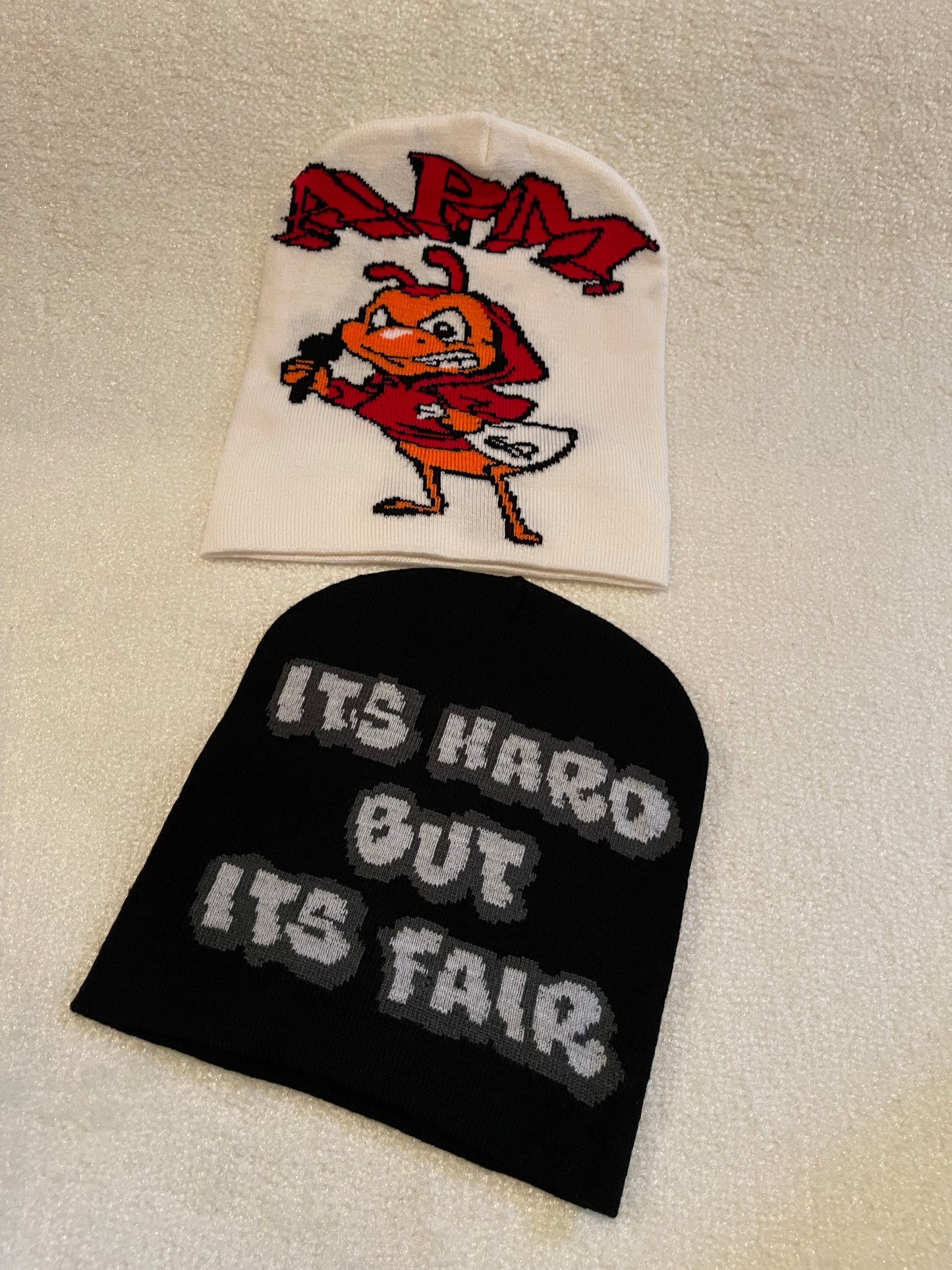 APM beanies! “it’s hard but it’s fair”